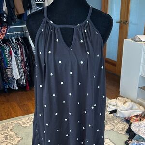 Papermoon Black Polka Dot Halter Tank Top